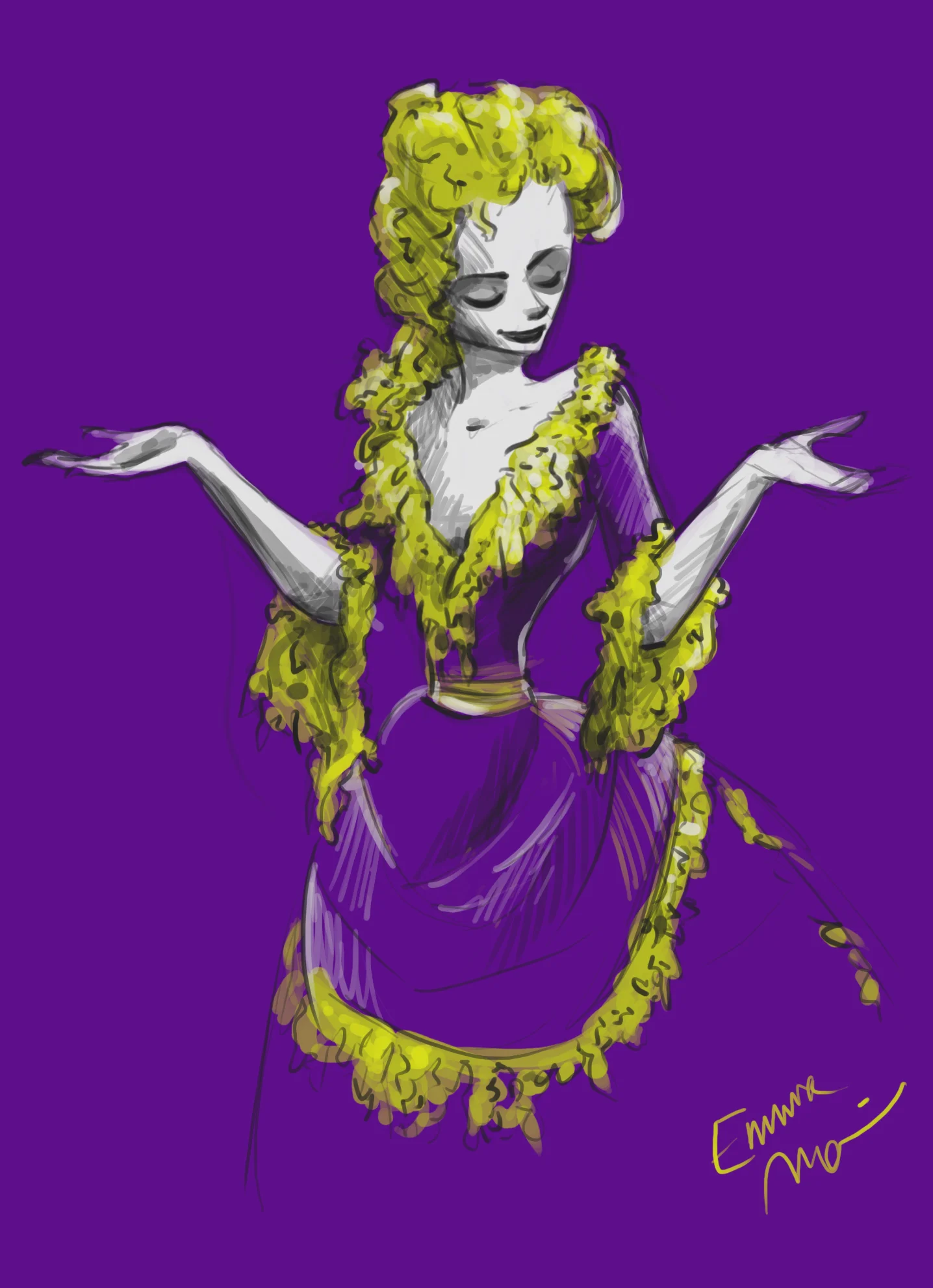 Halloween Art Challenge, Day 25 - Slime