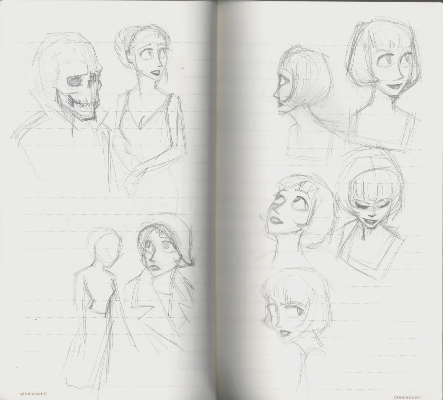 Character designs for Beauty and the Beast 2014