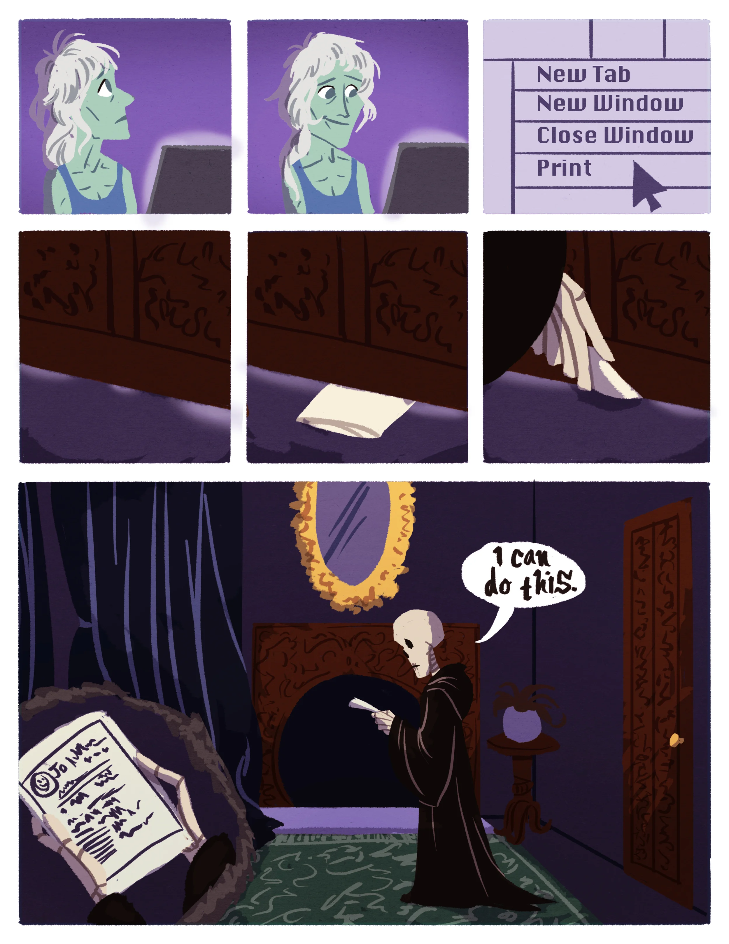 Deathly Beloved, Page 12 Photoshop 2016