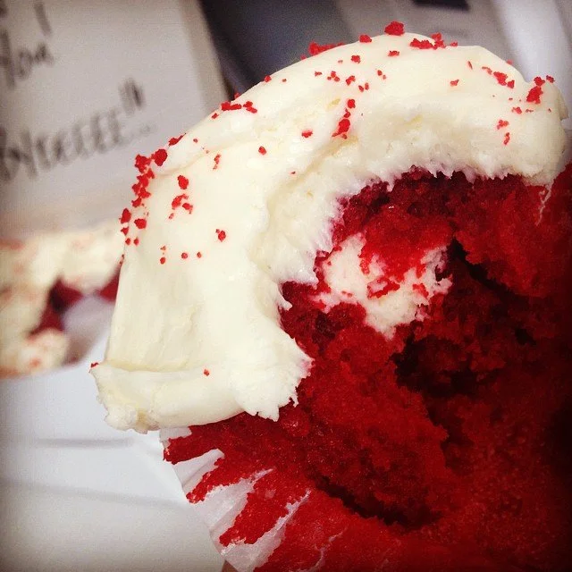 Does velvet cupcakes right!! #SusieCakes #itswhatsforbreakfastandlunch