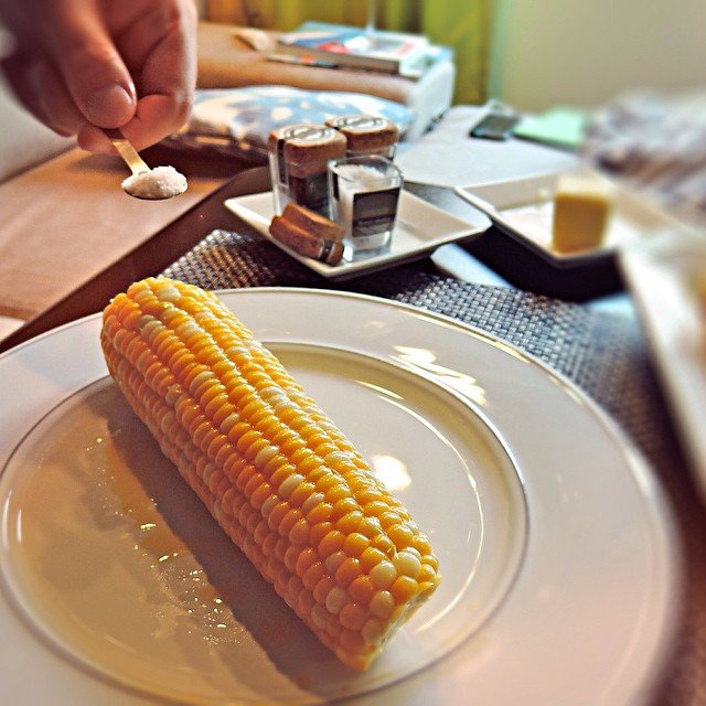 There's nothing like fresh corn on the cob! #FusionArtisanSaltsTasting