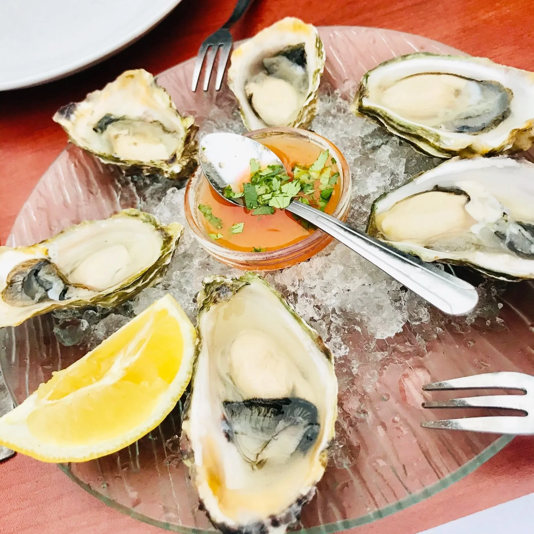 Oysters at Isa with Laura