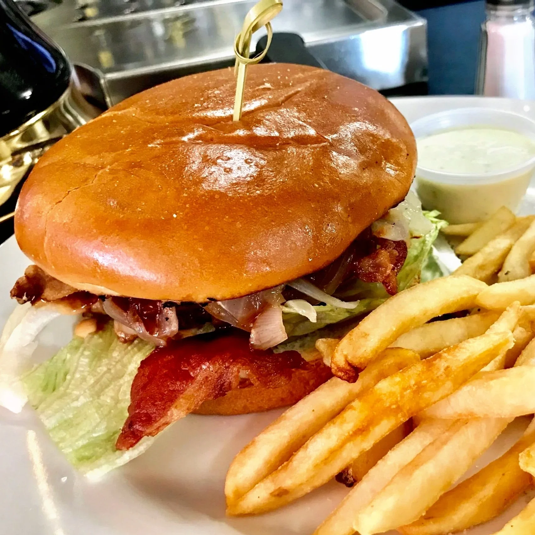 The Fox Burger at Fox Brew Pub