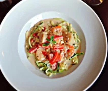 Shrimp &amp; Scallops in a Creamy White Wine Sauce