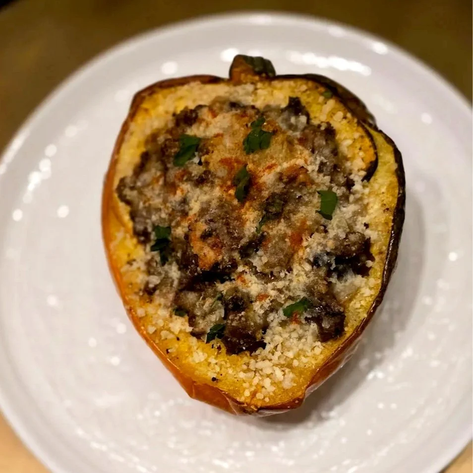 Ground Beef & Veggies Stuffed Acorn Squash Ground Beef & Veggies Stuffed Acorn Squash