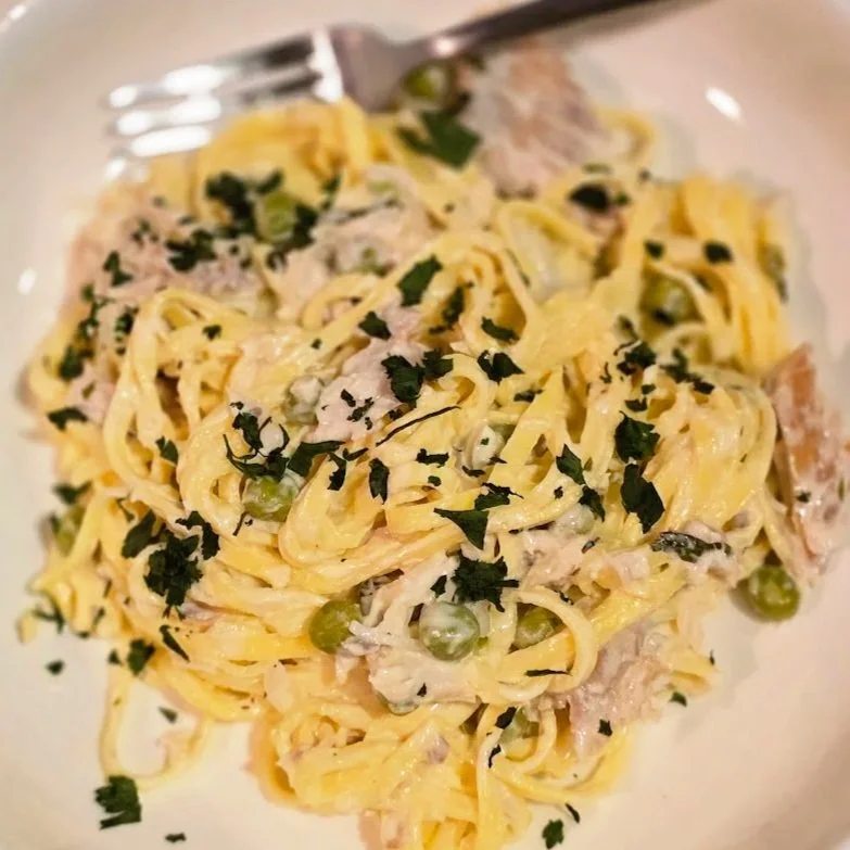 Smoked Trout Pasta with Cream Sauce