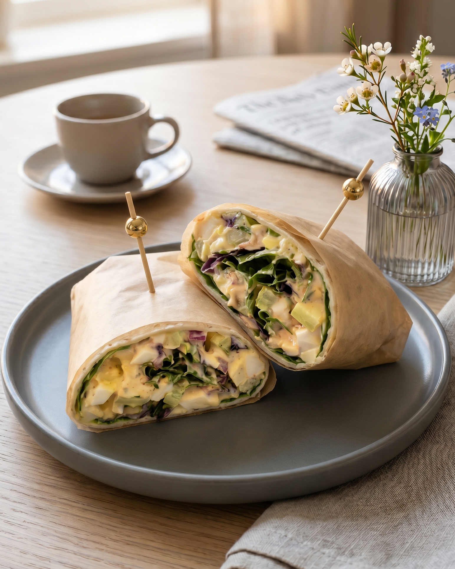 Herb &amp; Smoked Paprika Egg Salad Wrap