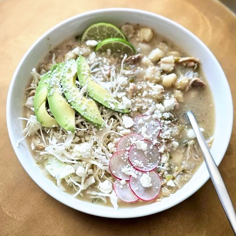Slow Cooker Pozole Verde with Chicken
