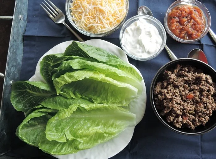 Lunch Time Lettuce Wrap Tacos