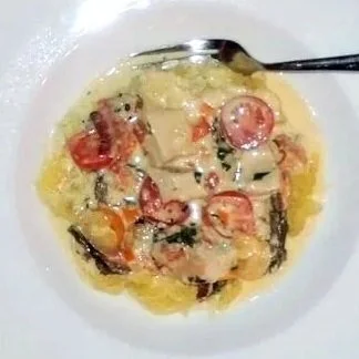 Turkey Leftovers Carbonara Pasta