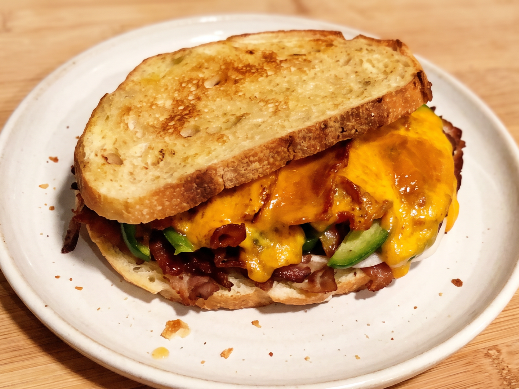 The "Everything" Open Melt Roast Beef Sando