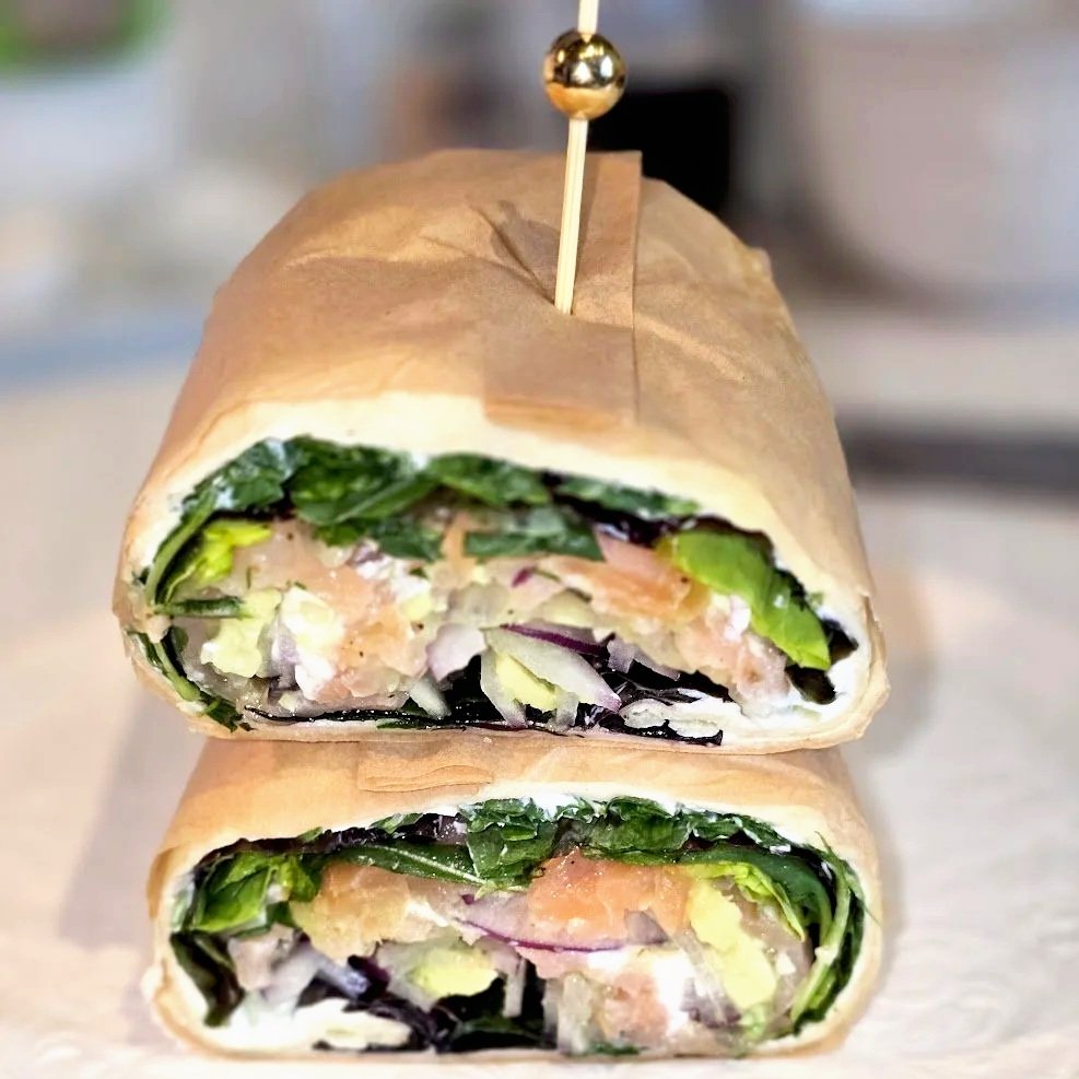 Smoked Salmon & Cream Cheese Wrap Smoked Salmon & Cream Cheese Wrap