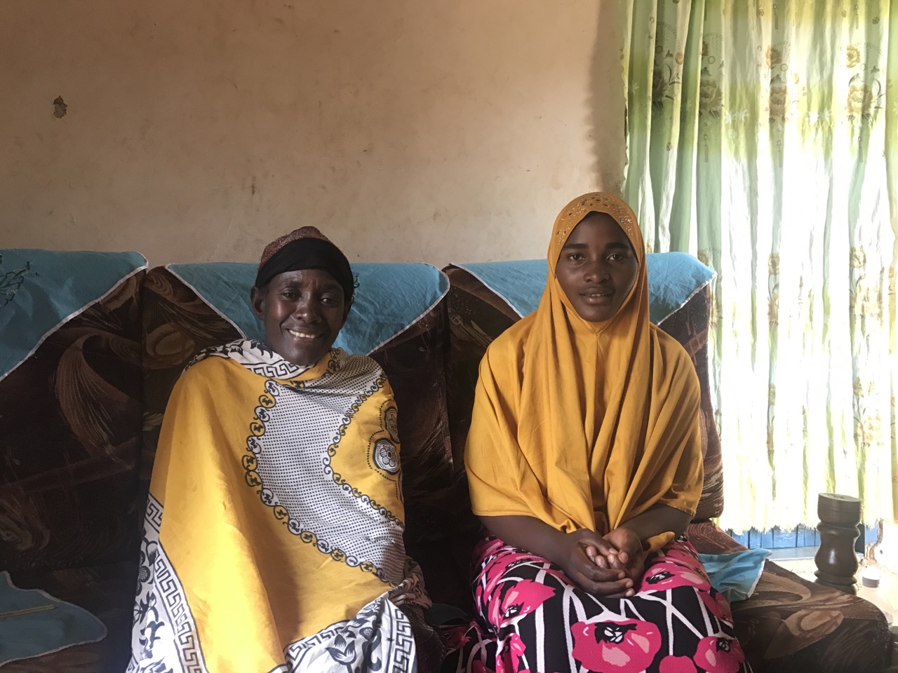 Hadija with her grandmother