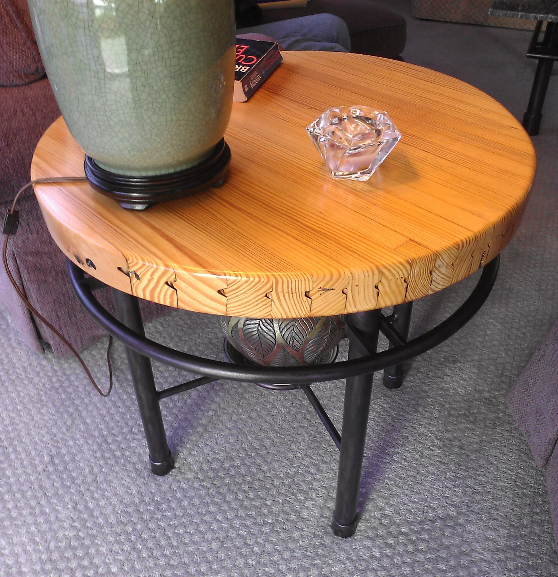 Bowling wood, custom base. Sold.