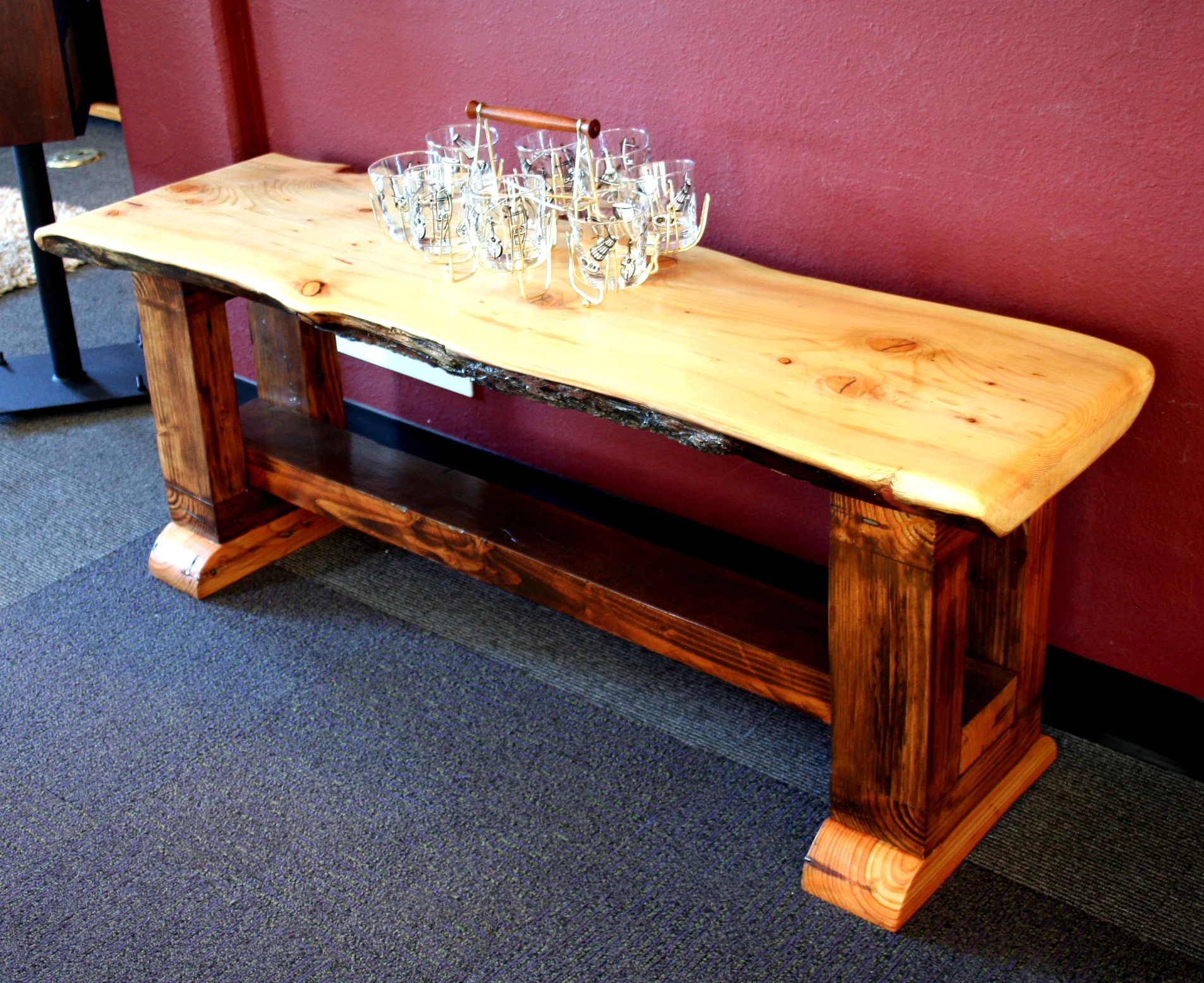 Found wood, live edges. $999.