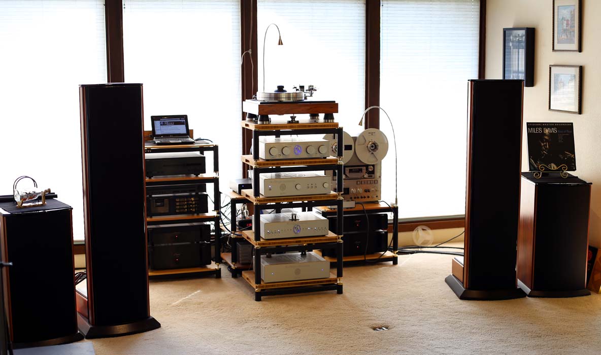 Martin WH System: Audio Artistry Beethoven Elite speakers, (2) Classe CA-100 amps, (2) Classe CA-150 amps, Audio Artistry Beethoven four way active crossover, Modwright LS 36.5 DB preamp, Modwright PH-150 Phono stage, Modwright Elyse DAC, VPI Classic Signature TT, Yamaha CD-S2000 SACD player, Yamaha T-2 tuner, Nakamichi Dragon Cassette player, Sony TC-880-2 Reel to Reel and Richard Gray 1200C power supply. WOW.