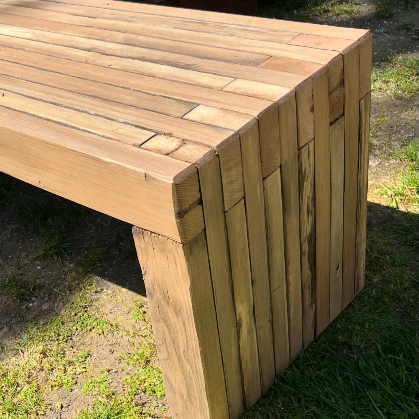Custom &ldquo;Old 2x4 Table/Bench&rdquo; by Gig Harbor Audio.