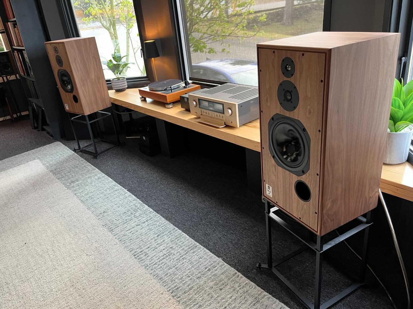 Awesome pair of #Harbeth Super HL5 speakers $5499/pair.  Stands included.