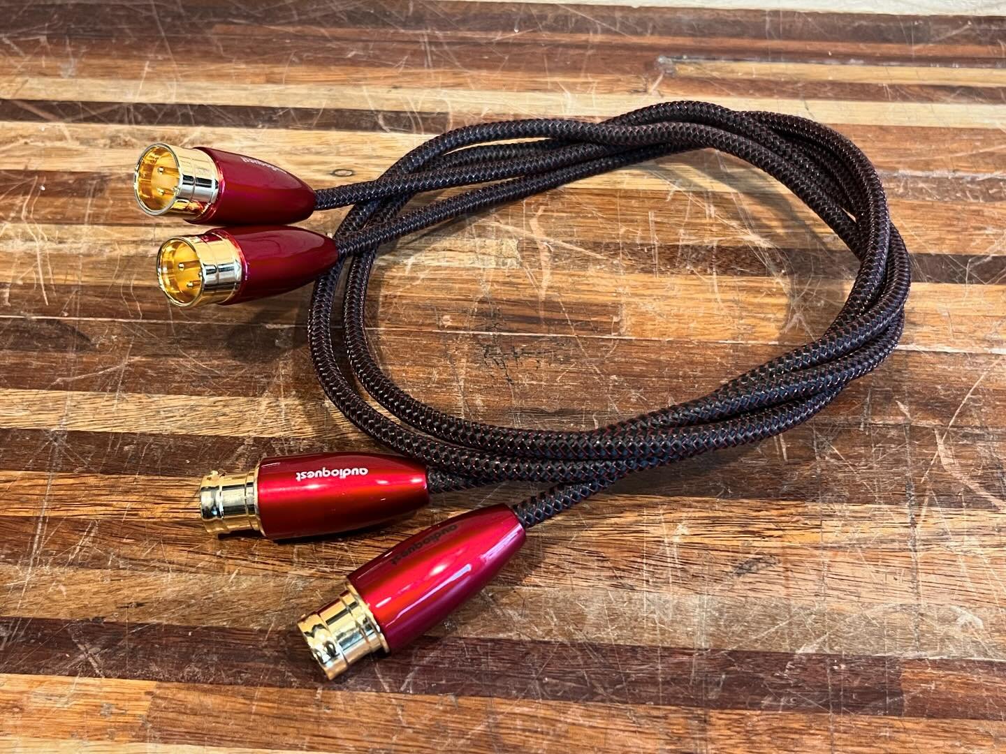 #Audioquest Red River XLR cables. $159/pair.