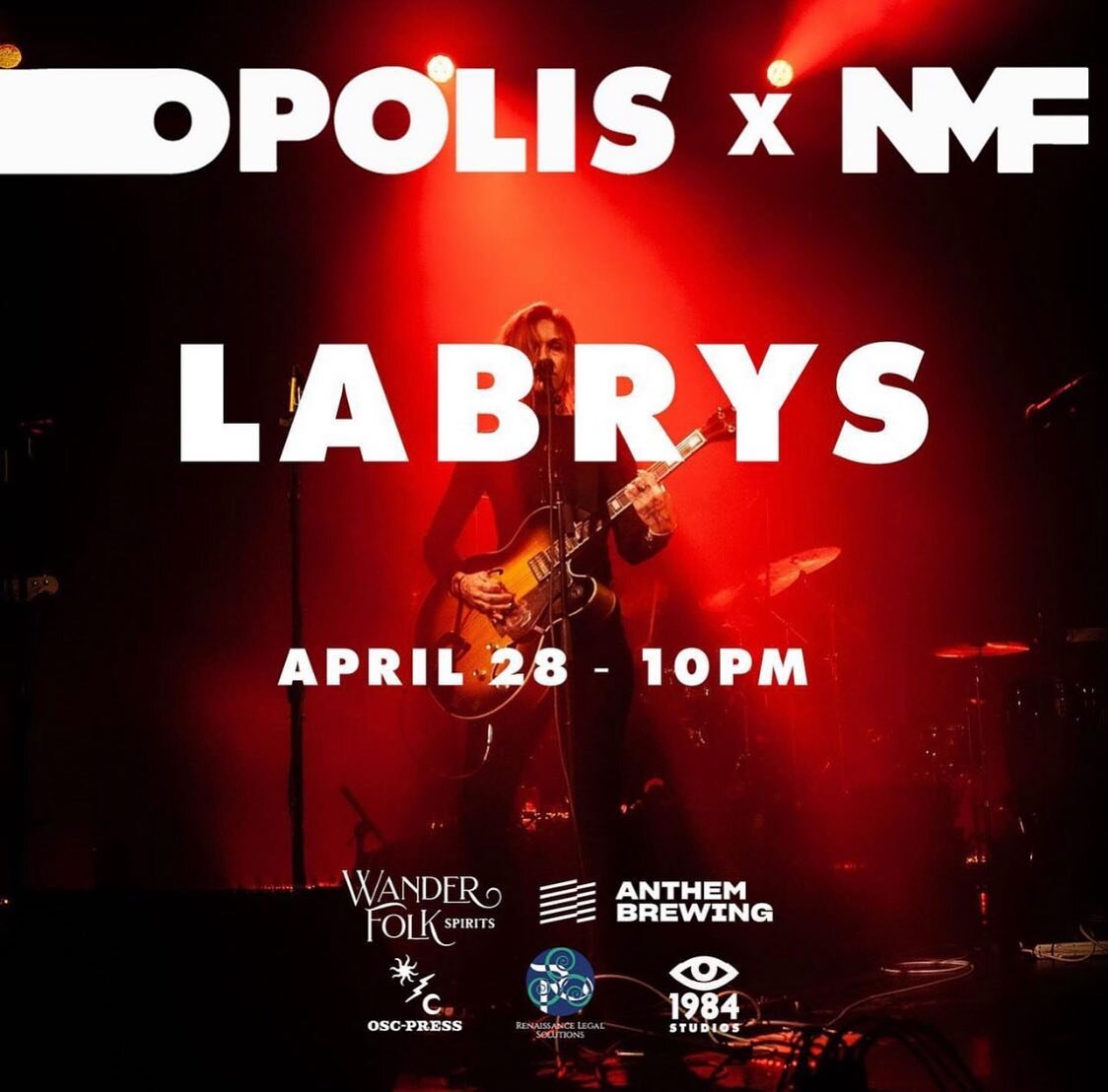 We&rsquo;re not going to be at @normanmusicfestival this year with Dan in Michigan and our release show coming up, but you can catch our @ben.j.see playing with @iamlabrys on Friday night! 
NMF has always been a special time for us, and we look forwa