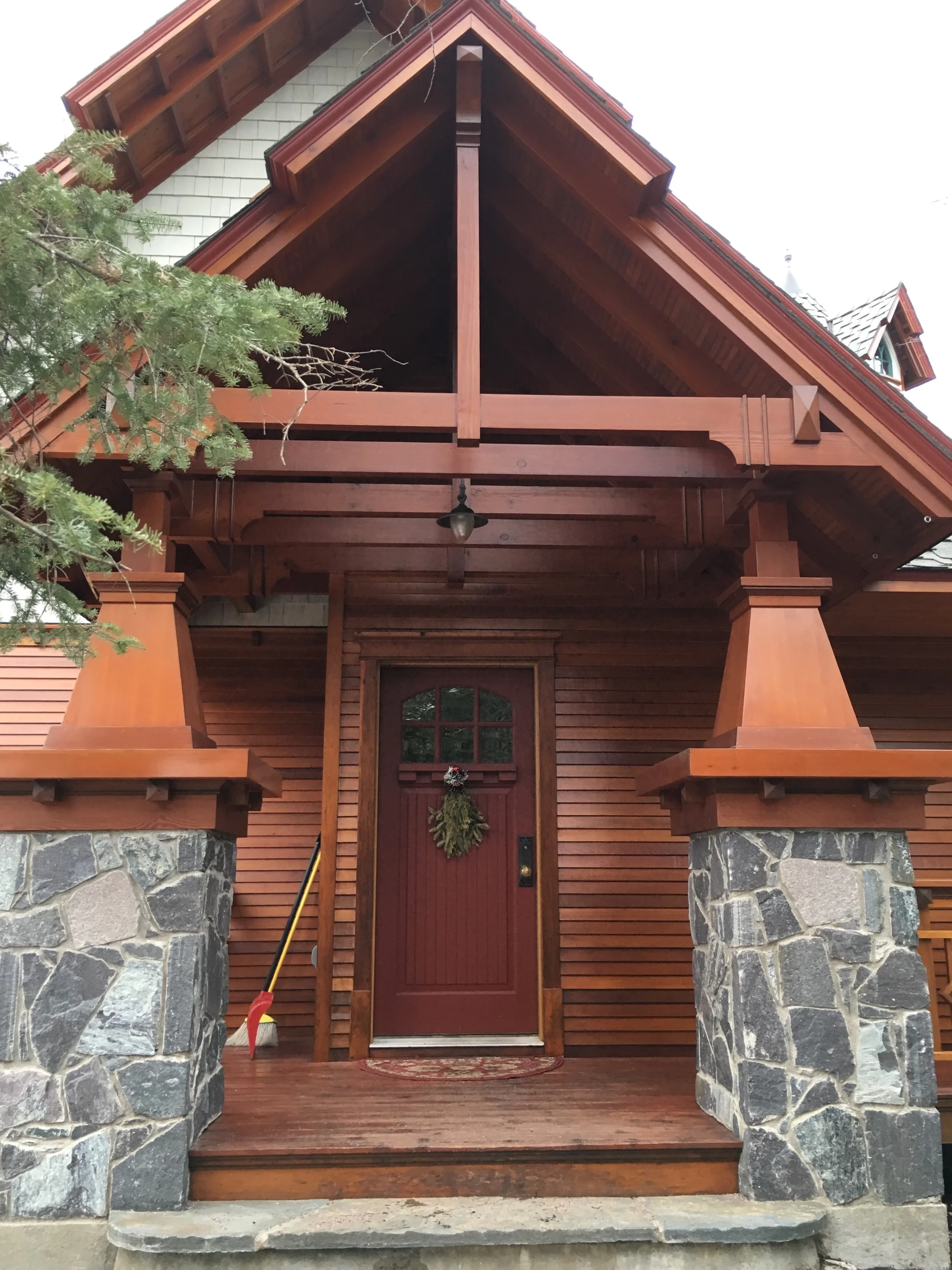 iPhone shot of the home's front door