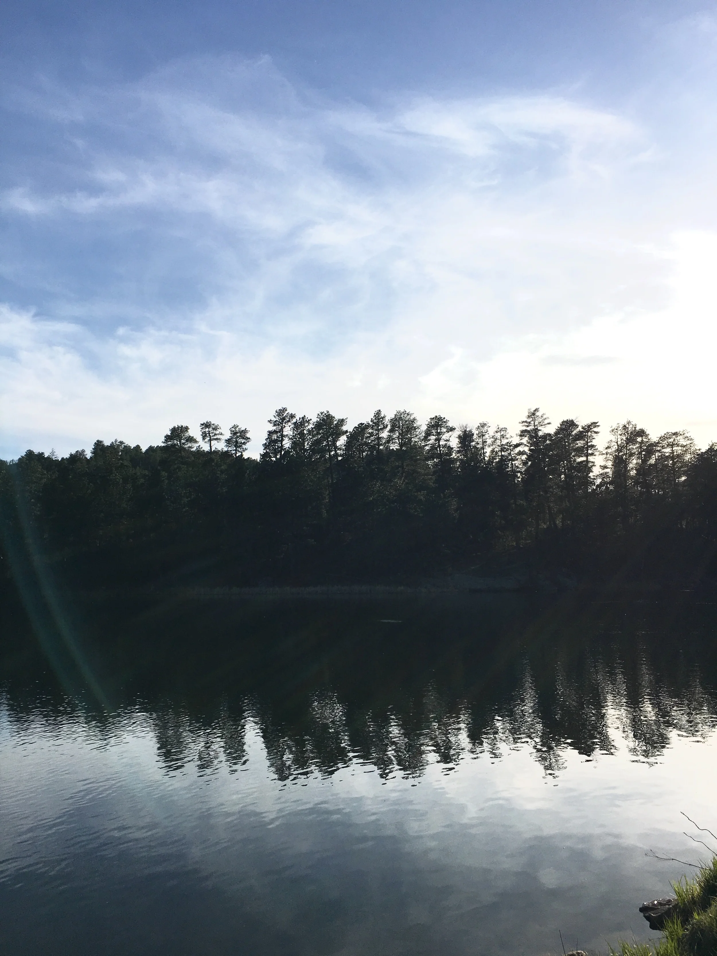 Legion Lake was so pretty and flat when we arrived