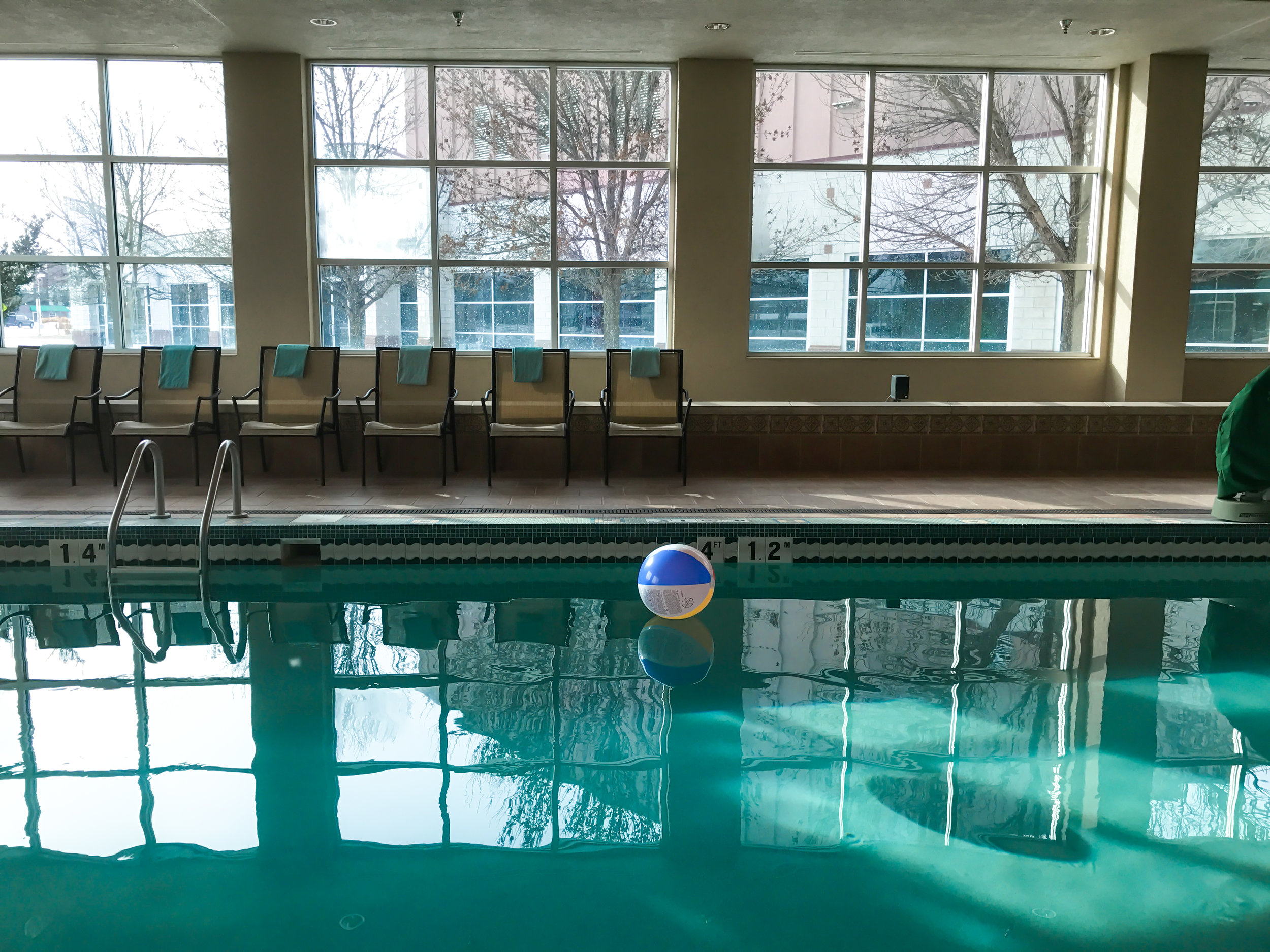 Sheraton Sioux Falls pool. Yup. My kids love hotel pools!