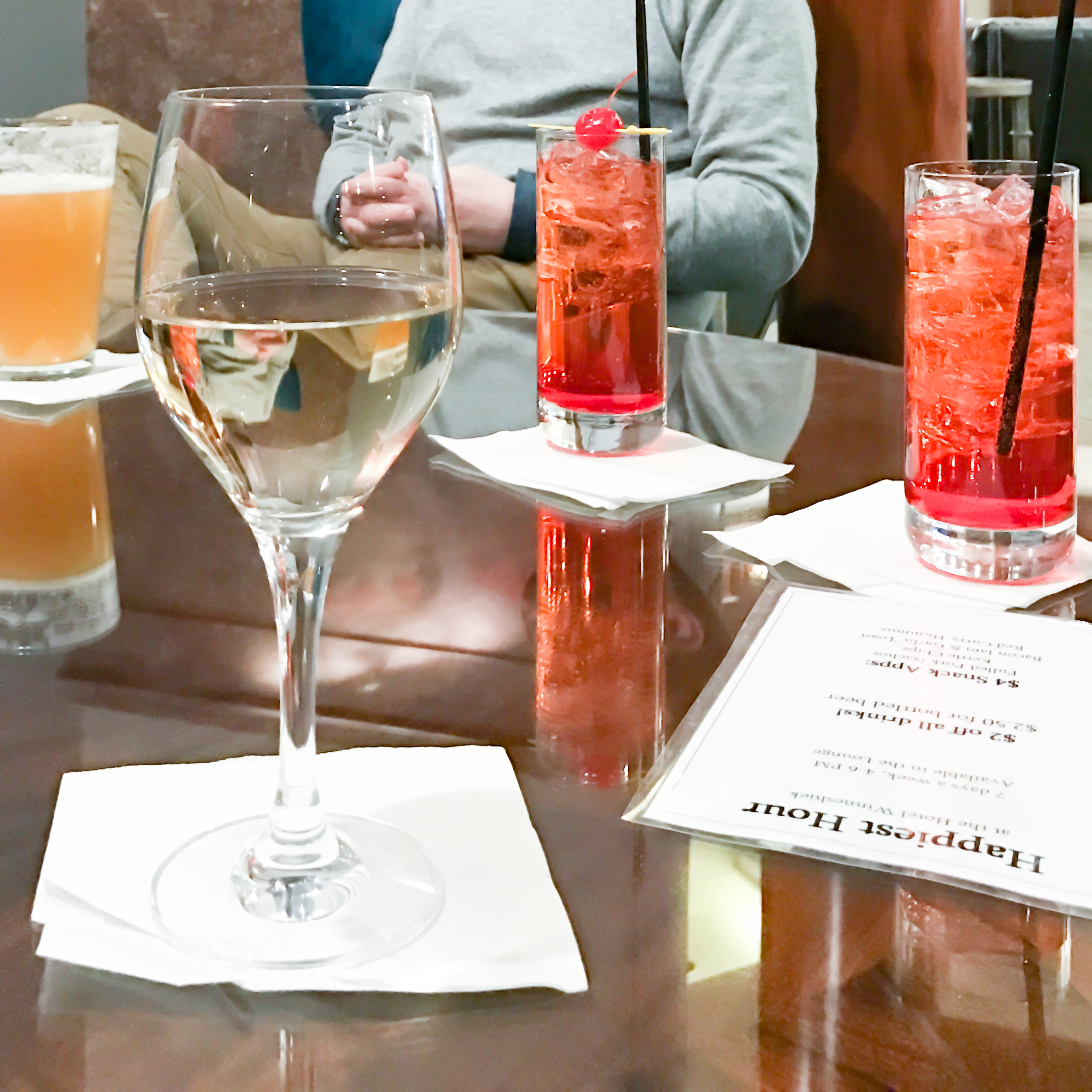 a very sweet elderly man bought our family's drinks and snacks on the first night we arrived. He did it anonymously and left before we could thank him! The bartender said he does it quite often.