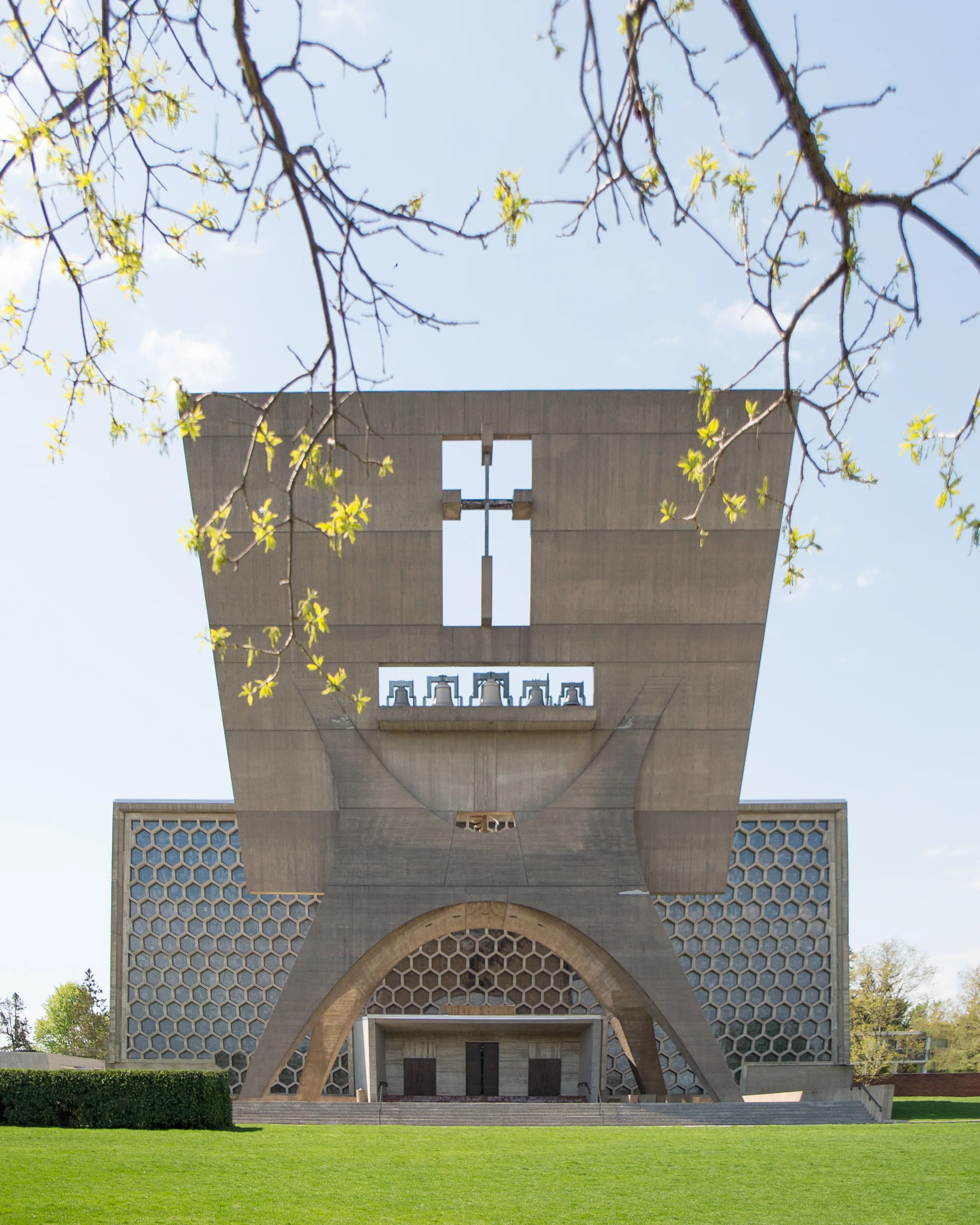The Abbey was designed by Marcel Breuer as "an architectural monument to the service of God."