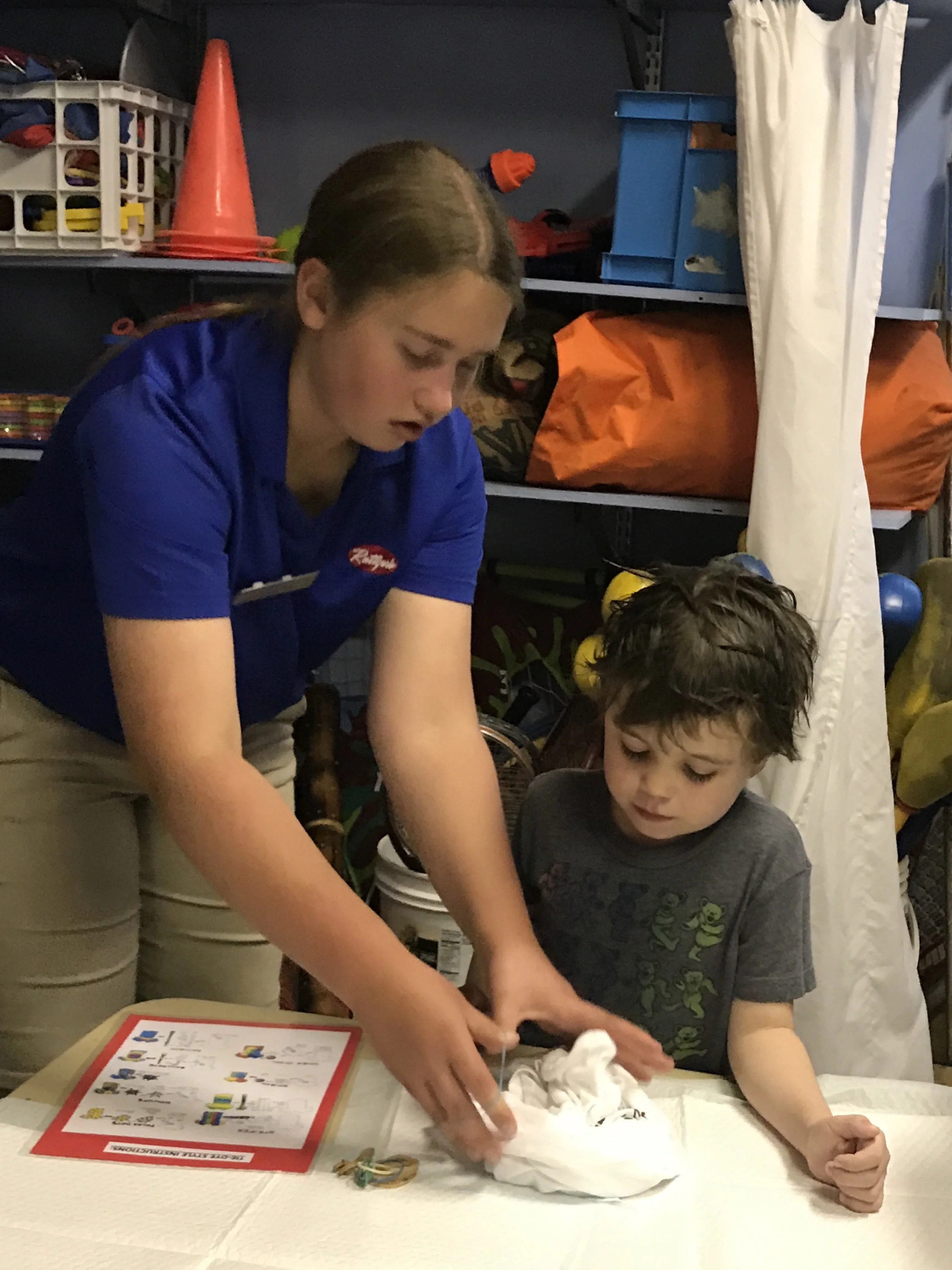 The Kids Klub area had plenty of staff on hand to teach us how to make tie-dyes! They have a ton of activities all day long that kids can do. They are also next to a great playground! You can even sign up for them to watch your kids if you wish to do an adult activity!