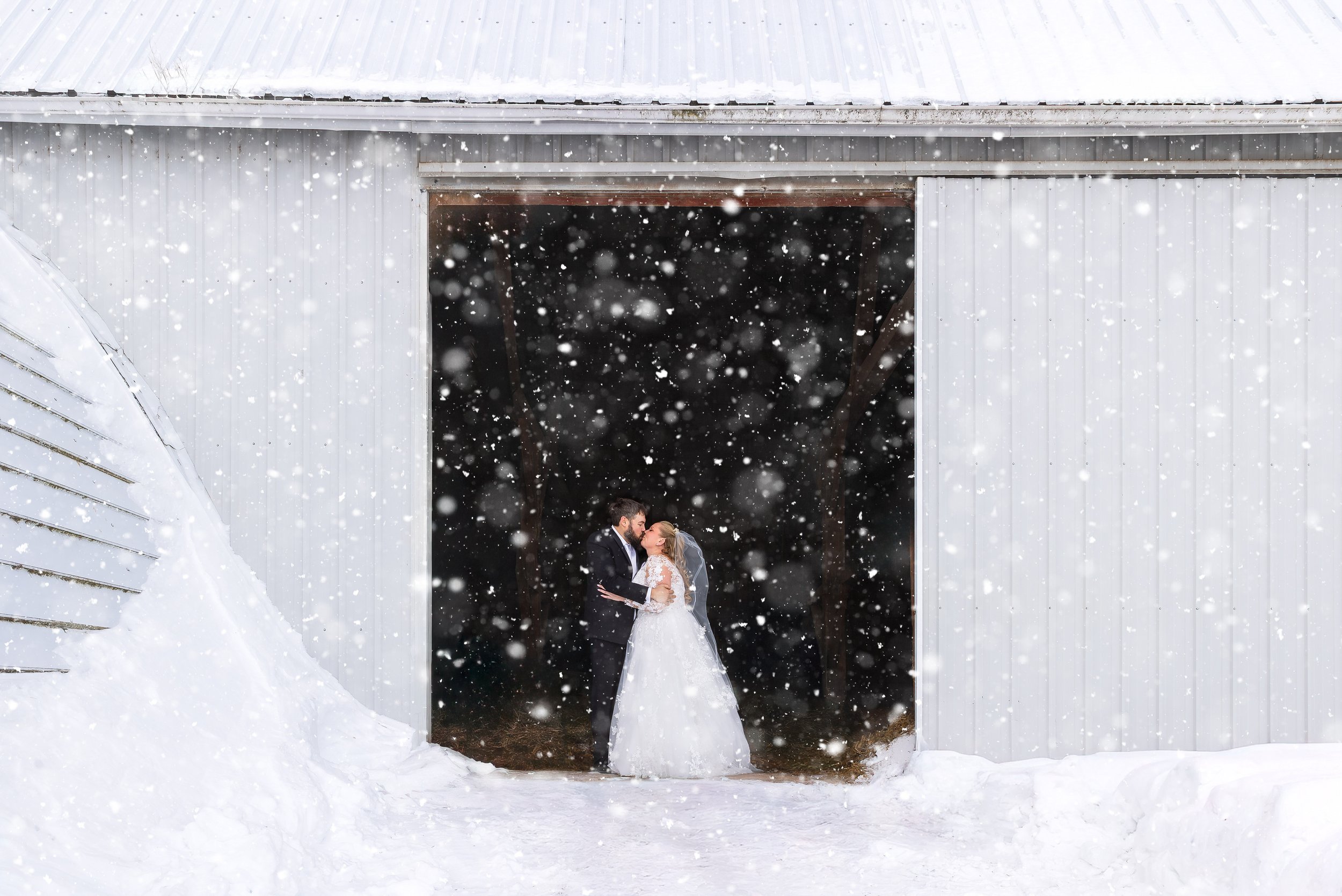 Classic Winter Wedding in Randolph with Reception at Historic Waupun City Hall | Wisconsin