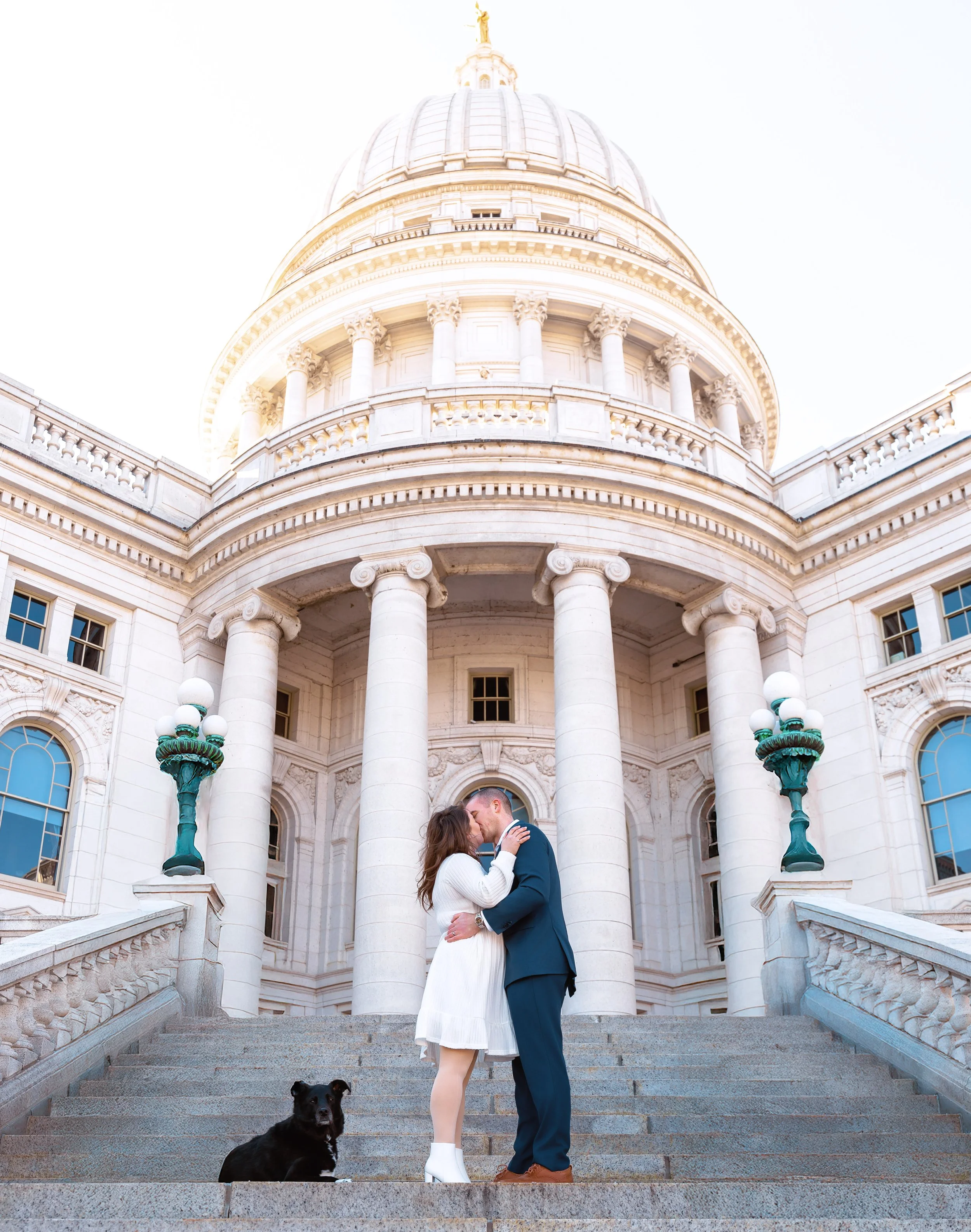 An Intimate Winter Elopement at the Wisconsin State Capitol