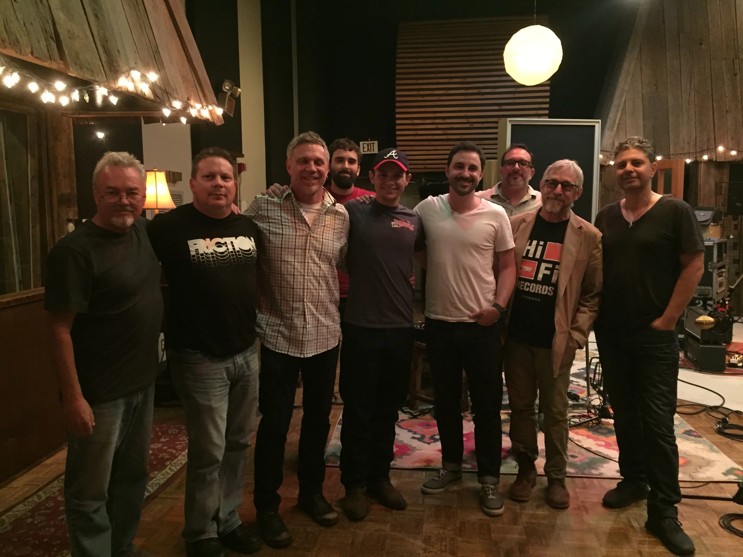 Left To Right | Billy Chapin(Producer), Sean Impera(Agent), Rob Hajacos(Fiddle), Gordon Hammond(Engineer), Johnny Reed Foley, Derek Wells(Guitar), Tim Marks(Bass), Russ Pahl(Steel) & Nir.Z(Drums)
