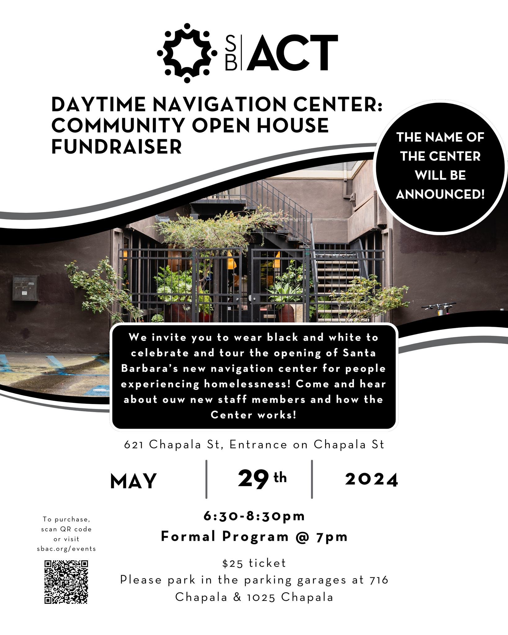 Santa Barbara's newest Daytime Navigation Center for people experiencing homelessness is opening soon! We invite you to come and celebrate, tour, and support the center's opening. There will be a formal program at 7pm that talks about the Center's hi