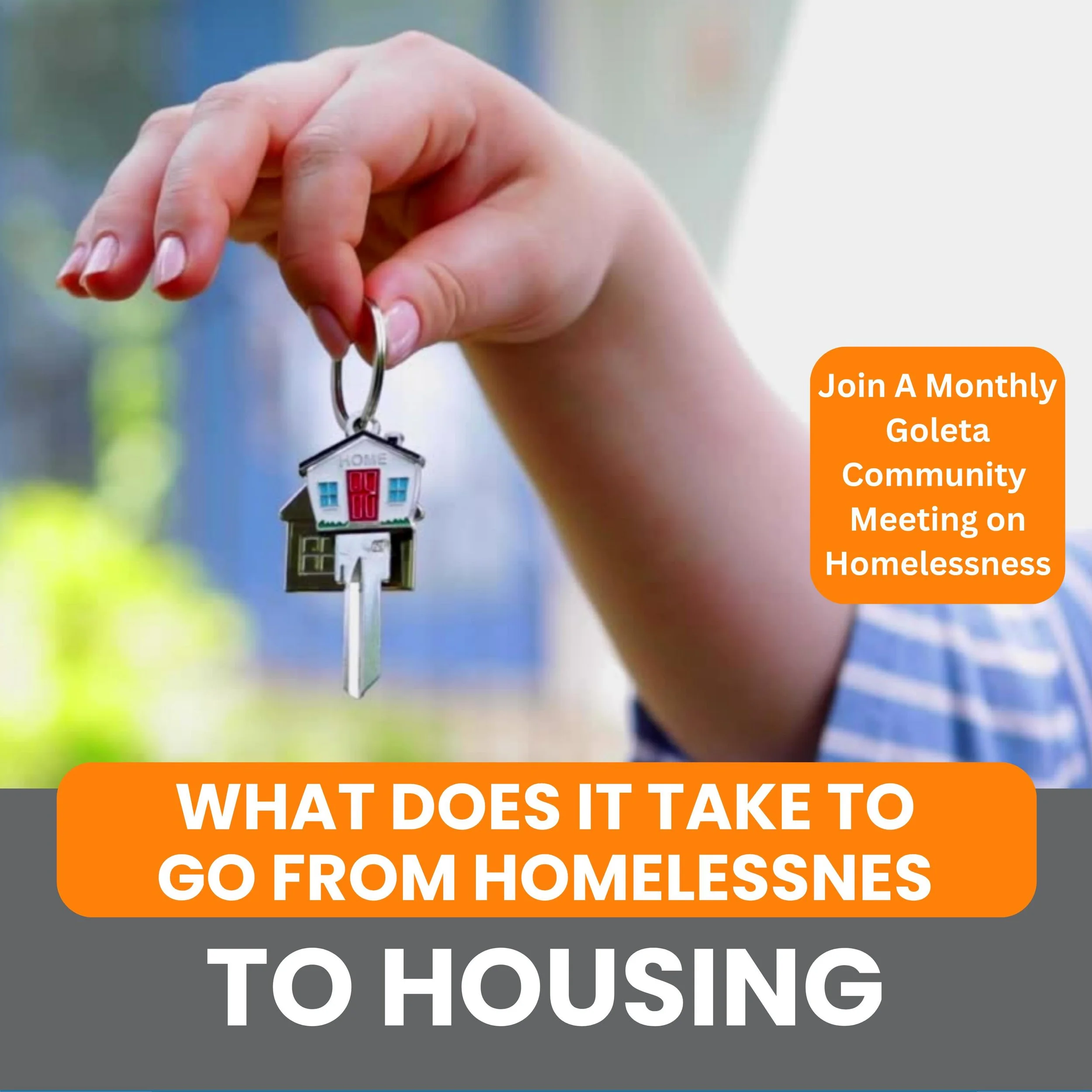 Join the City of Goleta and SB ACT on May 18 from 12&ndash;1 p.m. for our monthly community meeting on homelessness.

What does it take to get off the streets? Why do some people remain on the streets as long as they do? What can be done if someone d