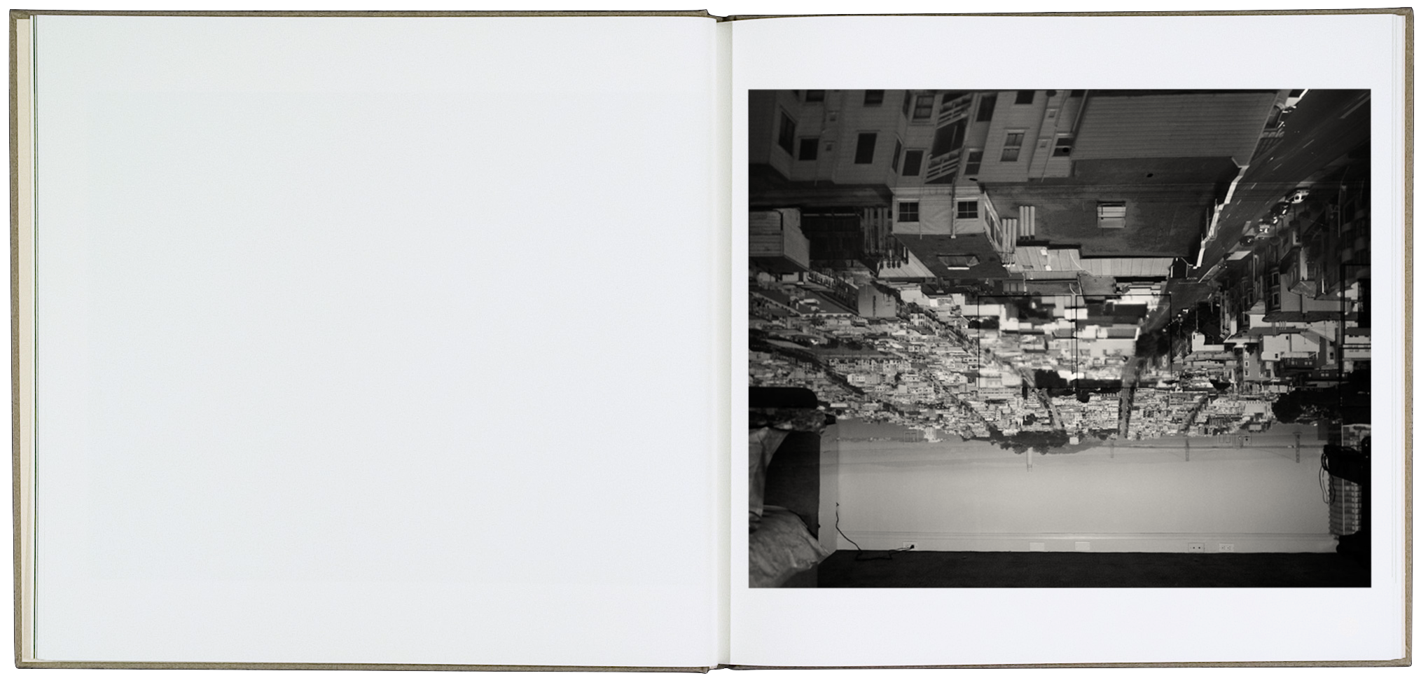 PRODUCER 2001 "Camera Obscura" Abelardo Morell, artist Location photo shoot San Francisco, California (SF Camerawork)