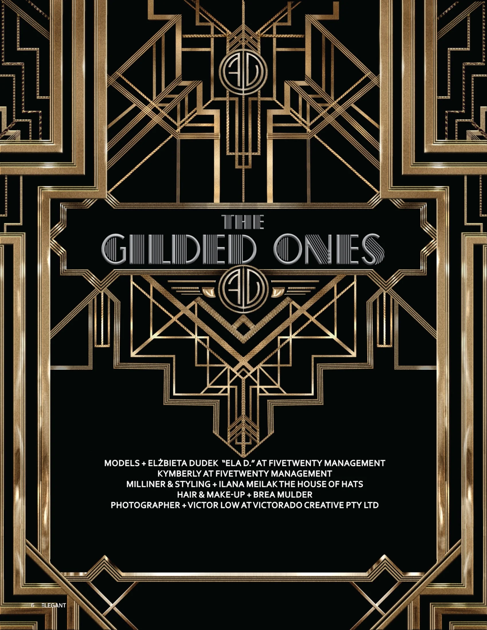 FEATURED IN ELEGANT MAGAZINE GATSBY LIMITED EDITION 2015