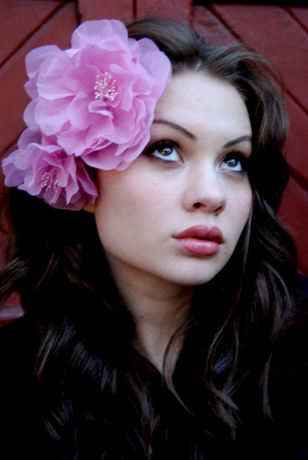 Pink Silk Flower Comb The House Of Hats - Main Image