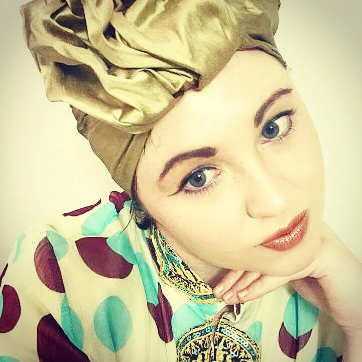 " My Gold Dust Turban is so beautifully made for me it gets worn almost daily, i love it so much'  Testimonial form one of our Clients Melissa Bant.