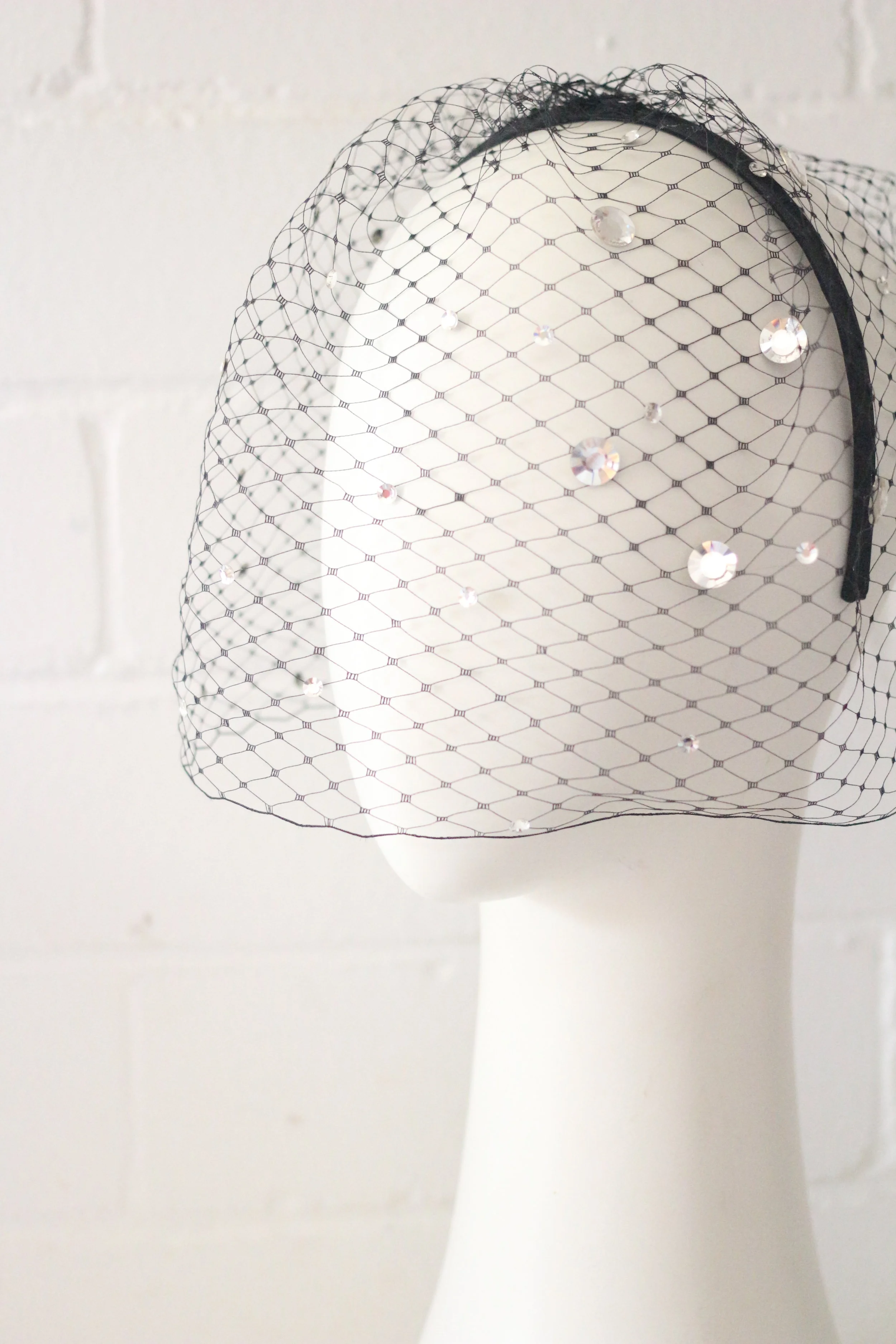 1930s style veil black 