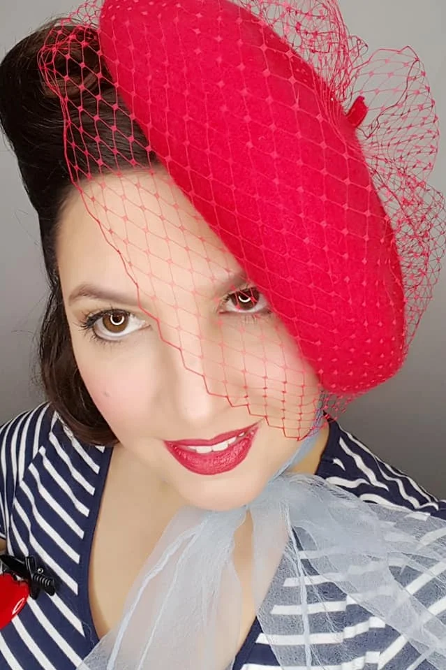The+House+of+Hats+Milliner+Sydney+Red+Veil+Beret+.jpg