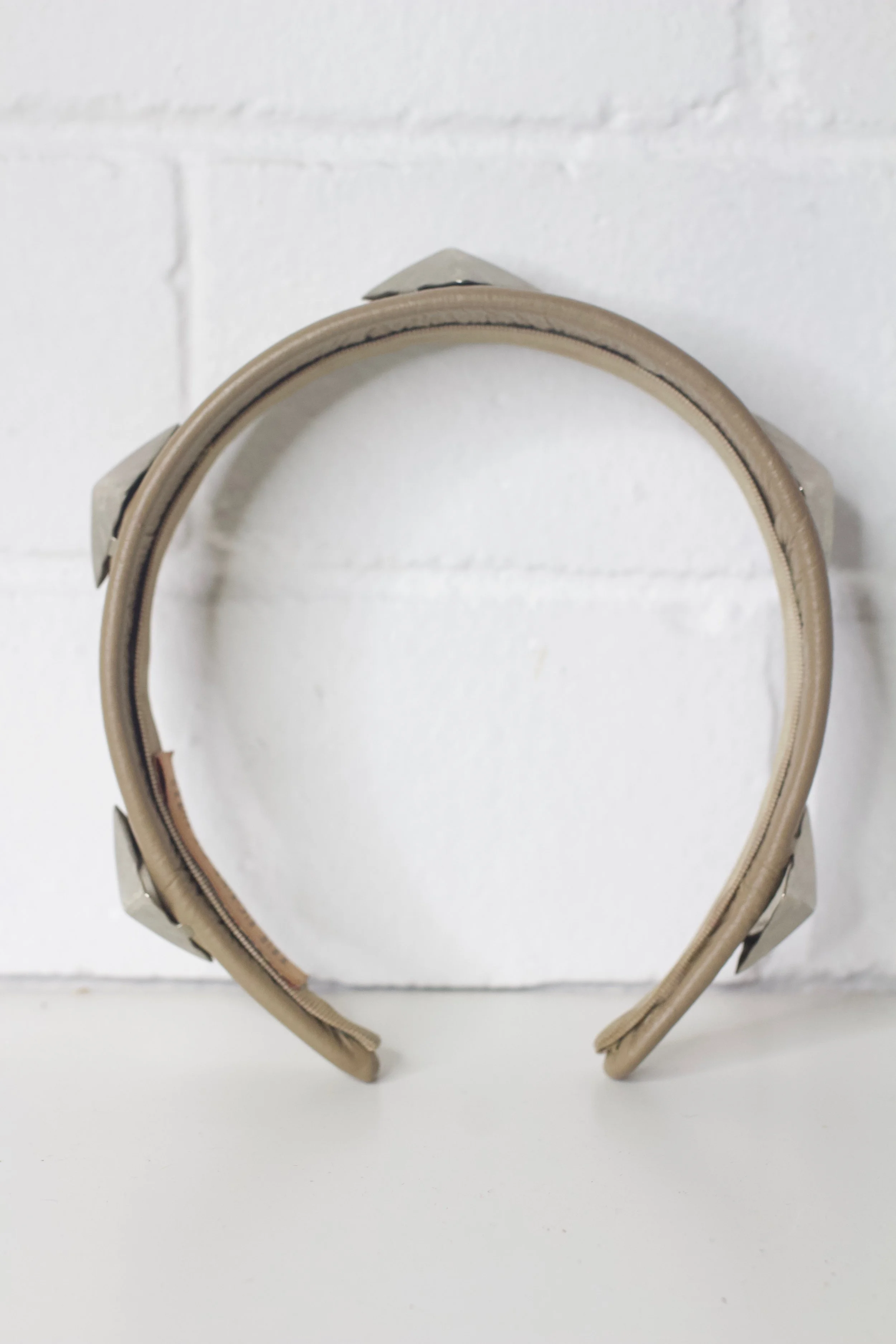 The House of Hats taupe leather headband .jpeg