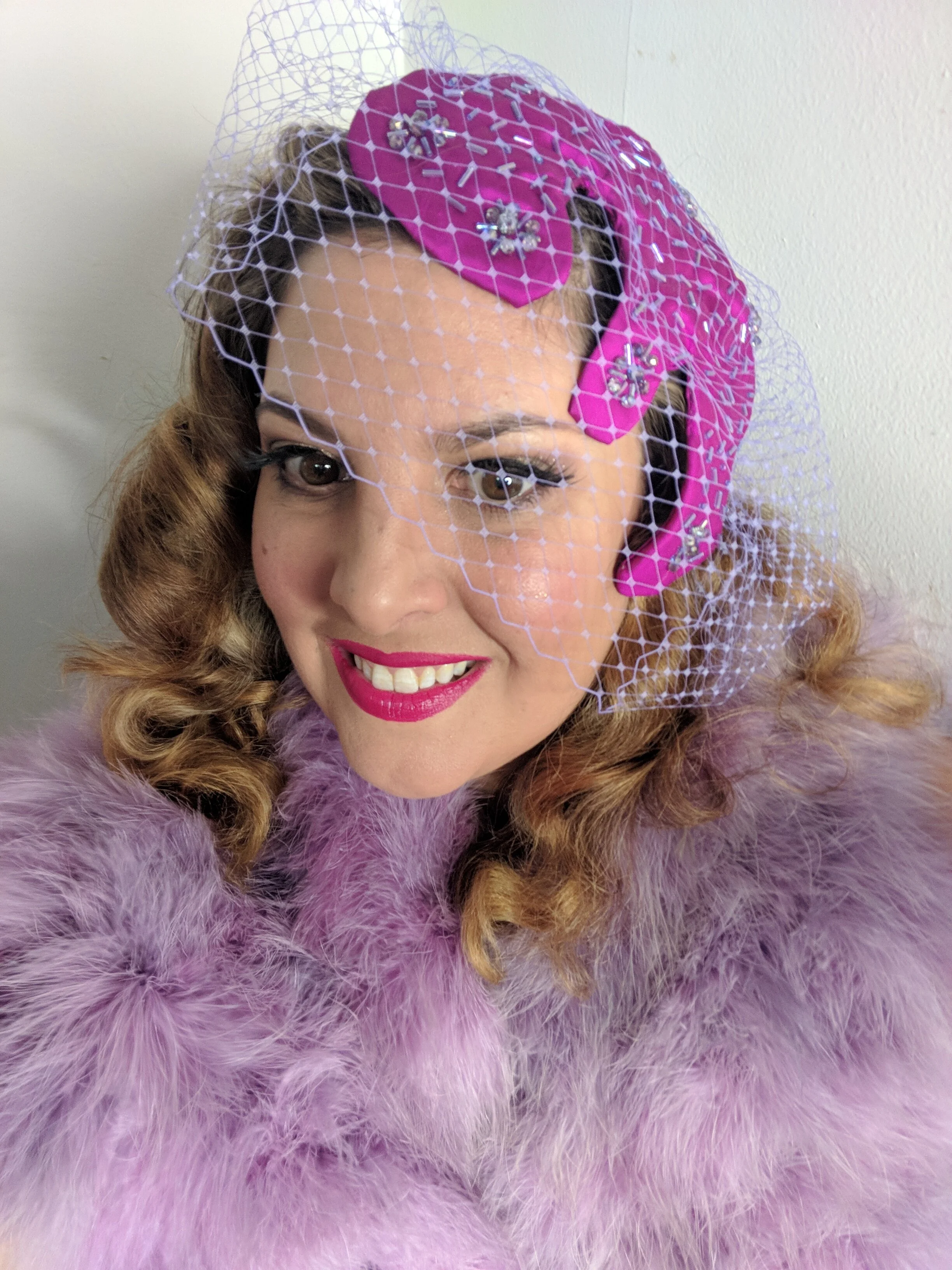 1950's style bridal headpiece