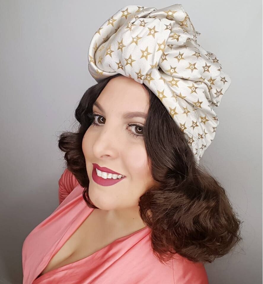 Star Fabric Turban Hat 