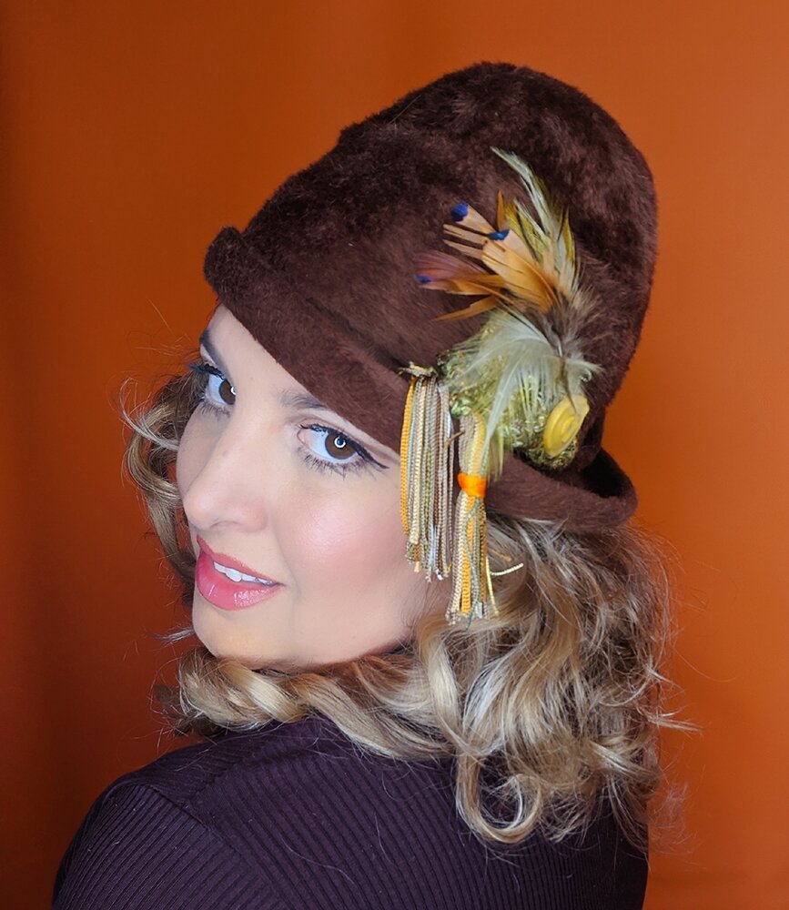 The House Of Hats 50s brown detail hat .jpg