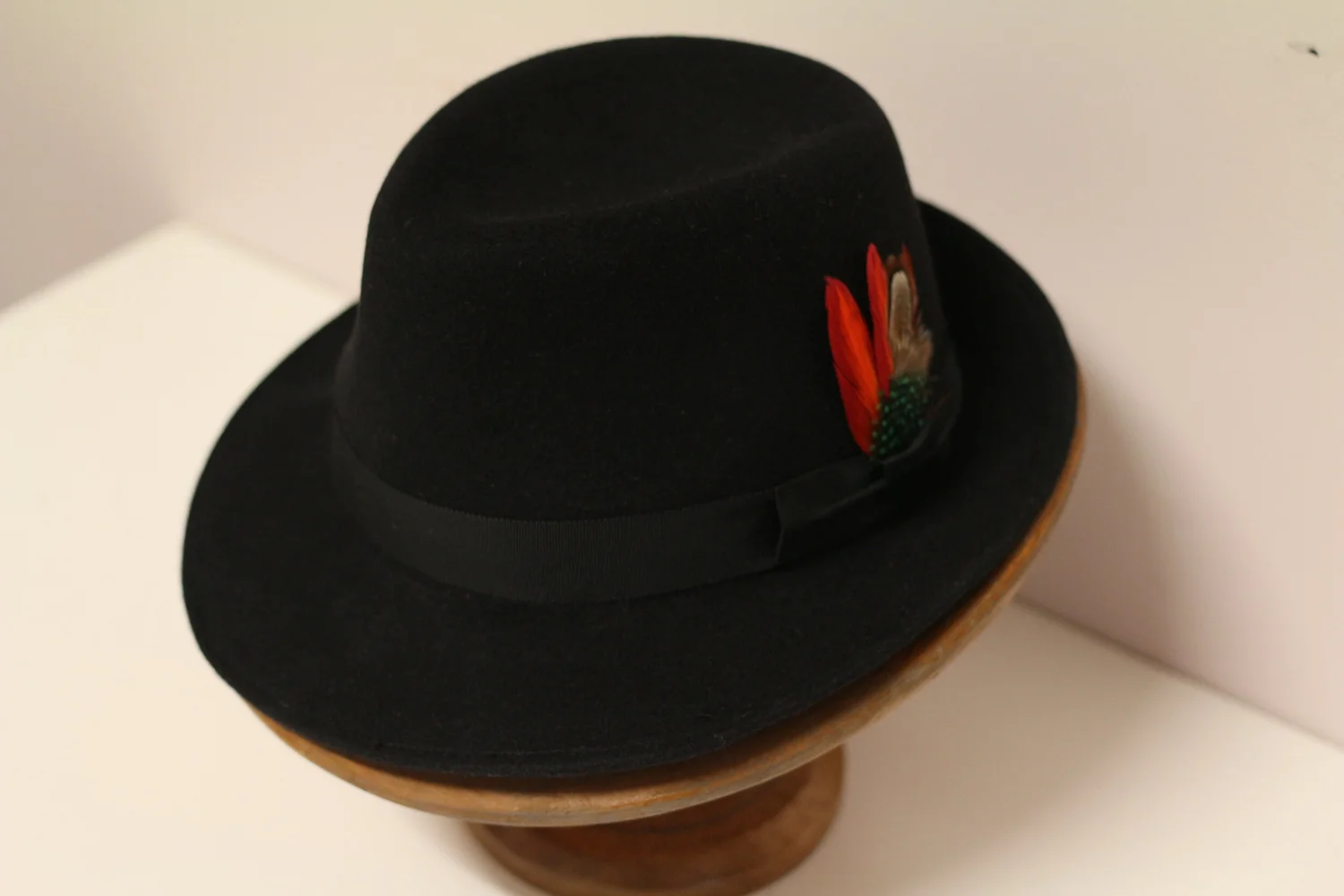 The House Of Hats Black Fur Felt Fedora Hat, Hat Maker ,Mens Hats