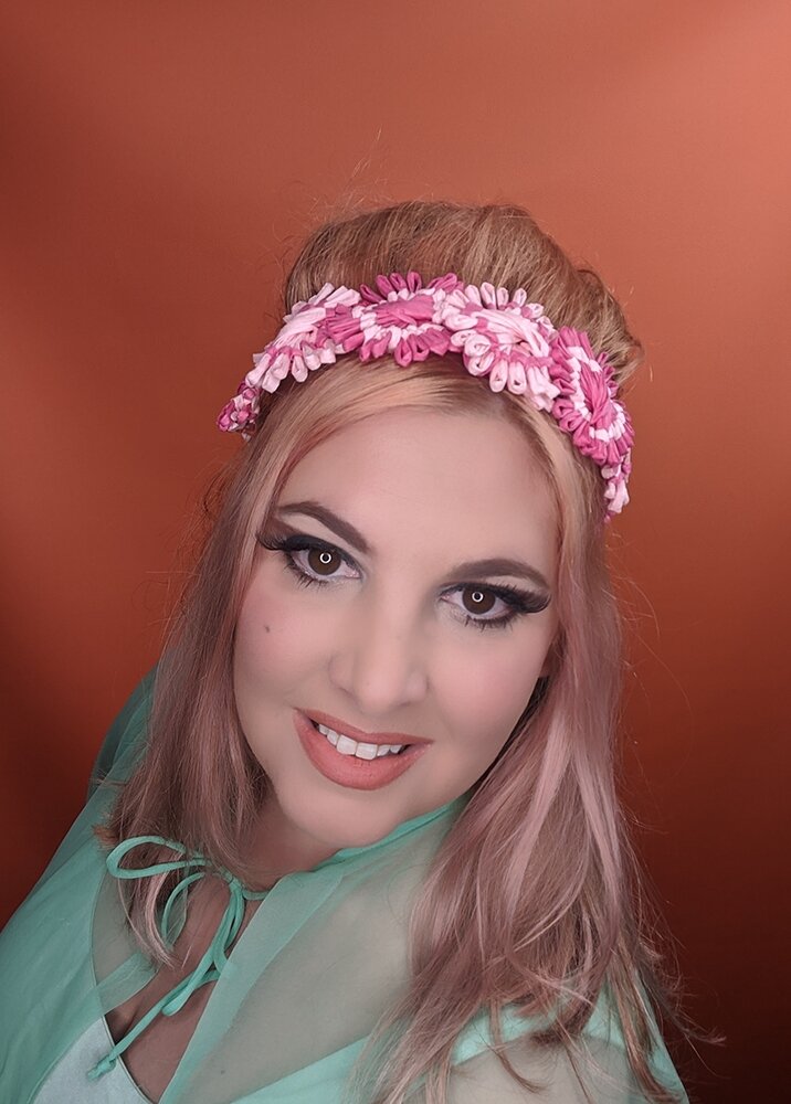 The House Of Hats Pink Folk Headband 60s Style Millinery Australia .jpg