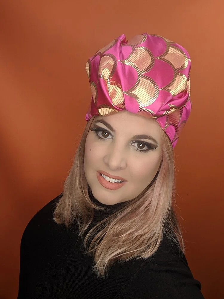 The House Of Hats Pink Revival Turban Retro Vintage Hats Sydney .jpg