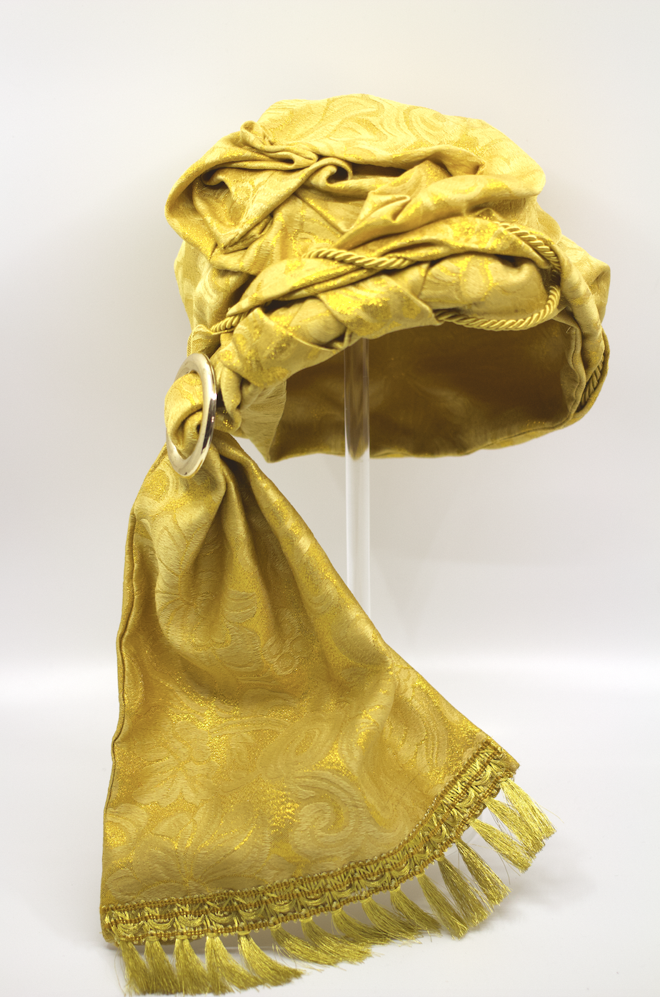 The House Of Hats Tate gold Turban Biba Style 60s Hats Millienry Sydney .png