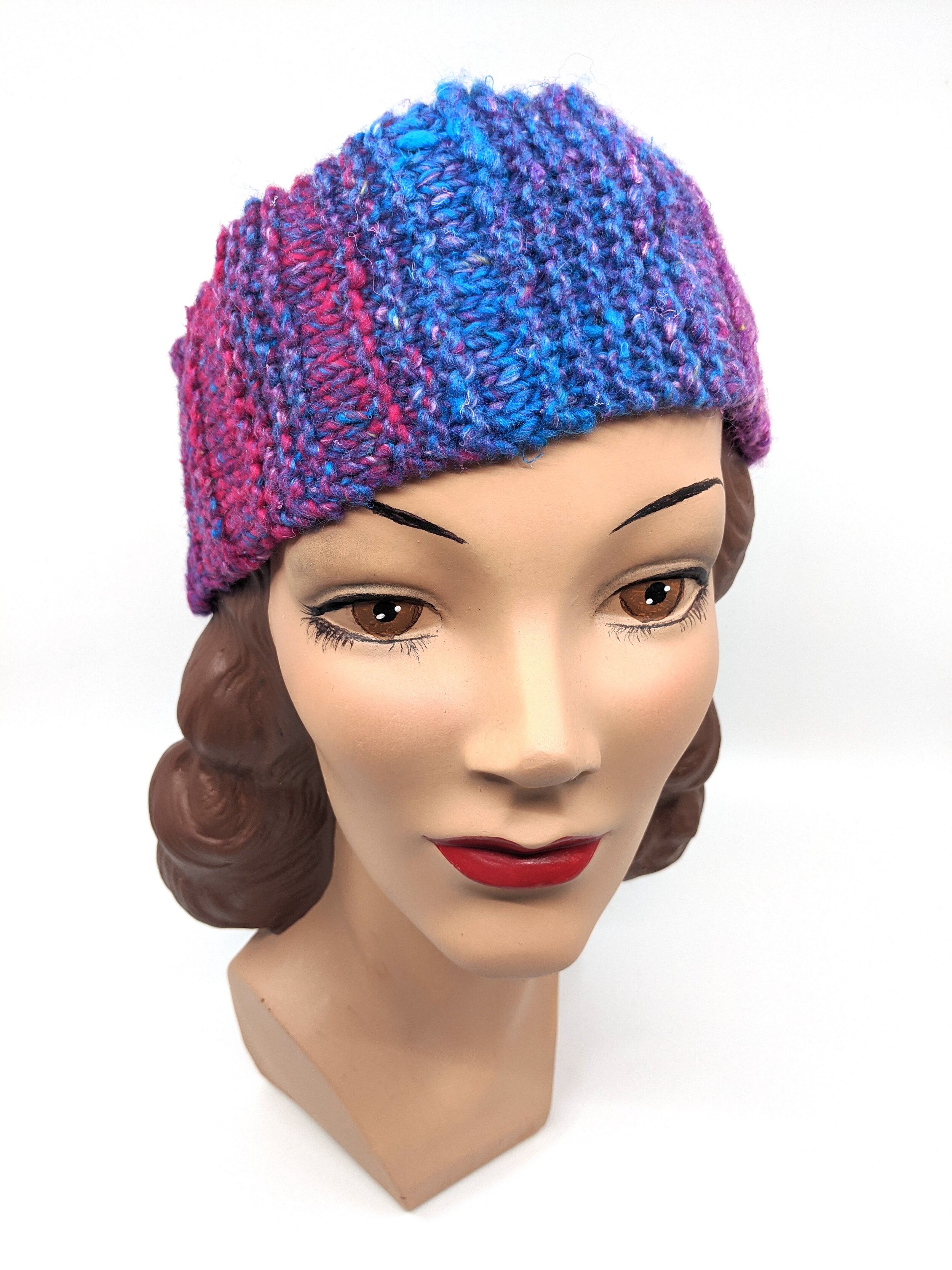 The House Of Hats Purple Wool Knit Headband Winter Womens Accessories Millinery Sydney .jpg